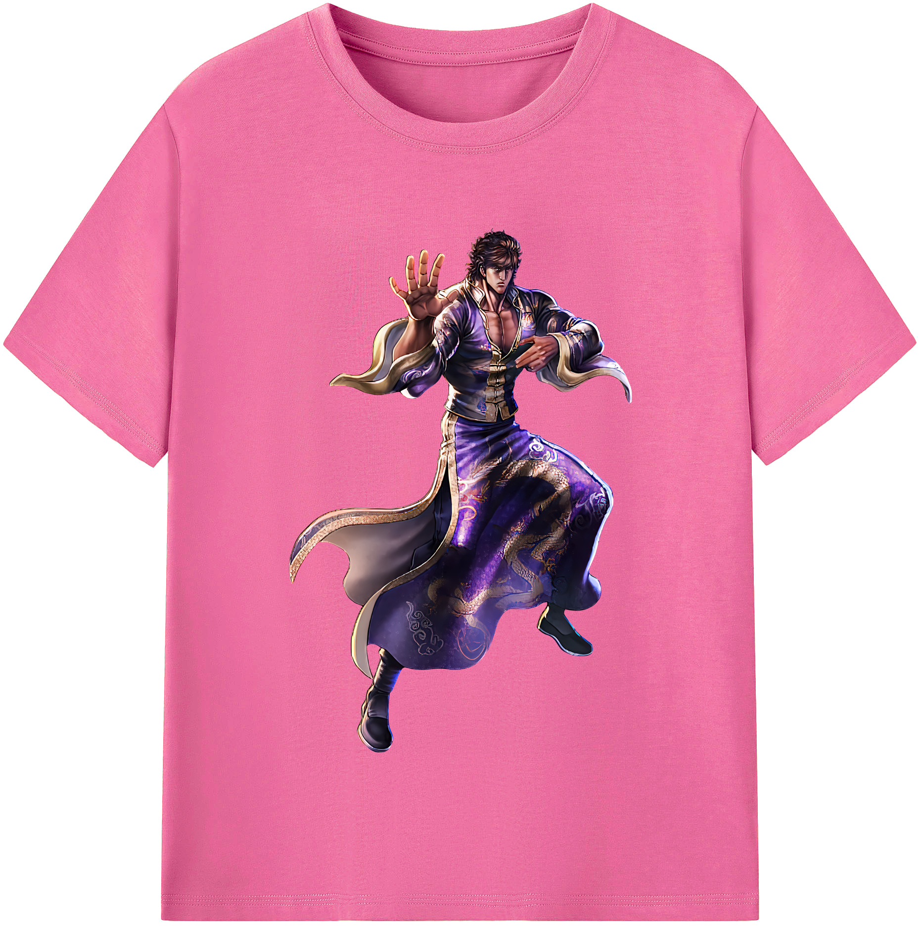 （画像用） 北斗の拳 Fist of the North Star レディースカジュアルプリントTシャツ（綿100％）